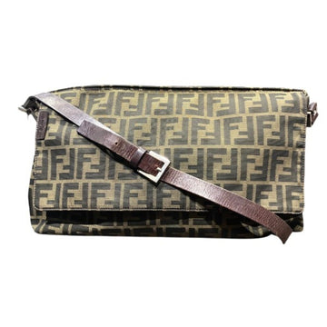 Fendi Flap Crossbody Bag Zucca Canvas