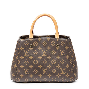 Louis Vuitton Montaigne Handbag Canvas