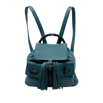 Gucci Vintage Bamboo Backpack Leather