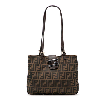 Fendi Vintage Shoulder Bag Zucca Canvas