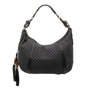 Gucci Techno Horsebit Hobo Gg Canvas
