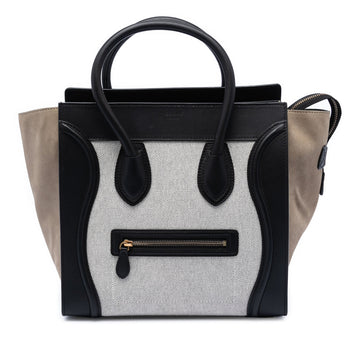 Celine Luggage Bag Canvas And Leather