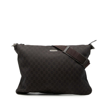Gucci Zip Top Messenger Bag Gg Coated