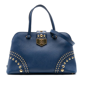 Prada Convertible Turnlock Dome Satchel
