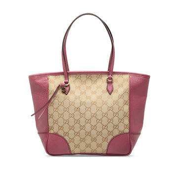 Gucci Bree Tote Gg Canvas With Leather