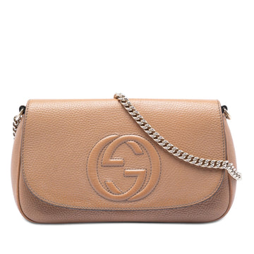 Gucci Soho Chain Crossbody Bag Leather