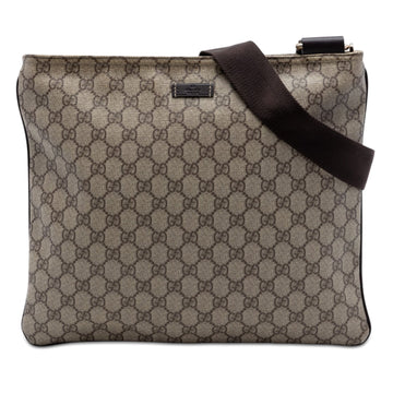 Gucci Zip Top Messenger Bag Gg Coated
