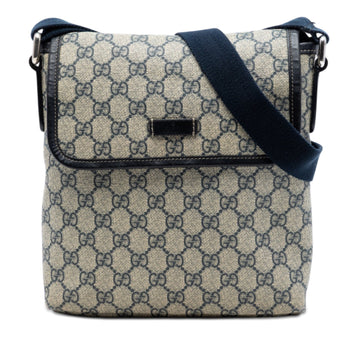 Gucci Flap Messenger Gg Coated Canvas