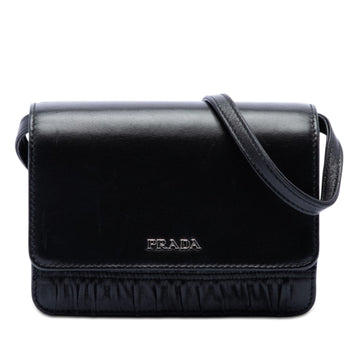 Prada Nappa Gaufre And Brushed Leather