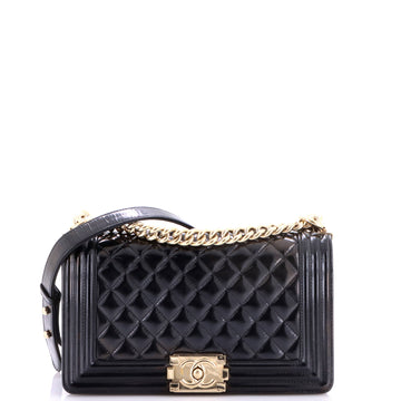 Chanel Boy Flap Bag Quilted Iridescent