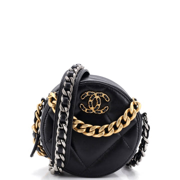 Chanel 19 Round Clutch With Chain