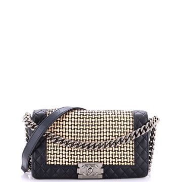 Chanel Reverso Boy Flap Bag Woven