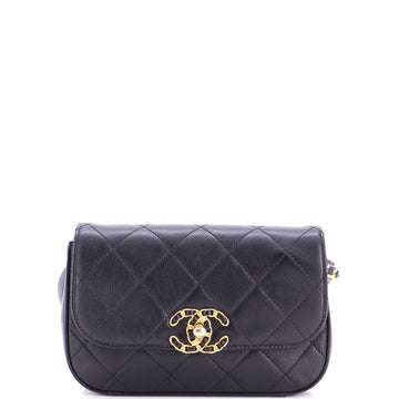Chanel Chain Infinity Waist Bag Quilted