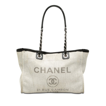 Chanel Deauville Tote Raffia Small