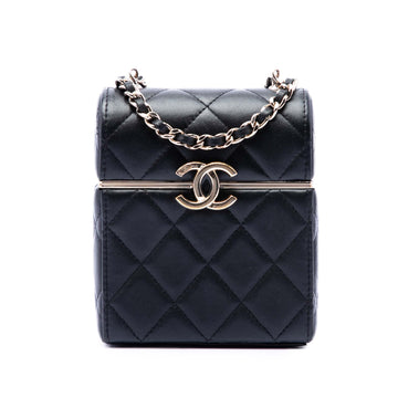 Chanel Cc Box Vanity Case With Chain