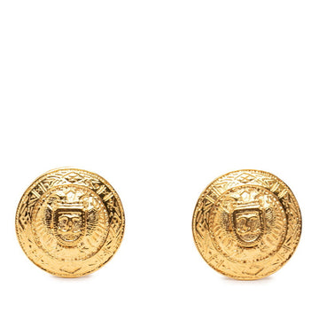 Chanel Cc Logo Clip-On Earrings Metal