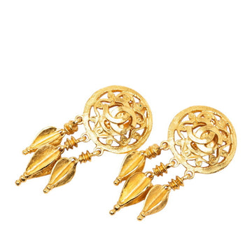 Chanel Cc Logo Clip-On Earrings Metal