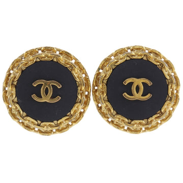 Chanel Cc Logo Clip-On Earrings Metal
