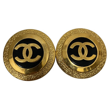 Chanel Cc Logo Clip-On Earrings Metal