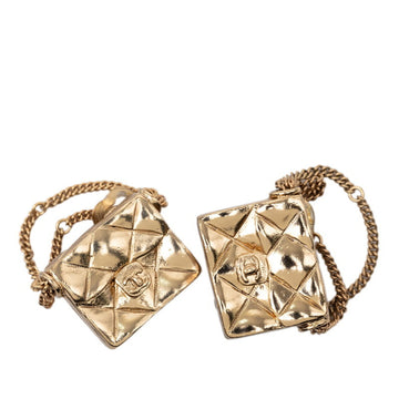 Chanel Cc Logo Clip-On Earrings Metal