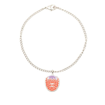 Chanel Cc Logo Chain Bracelet Silver-