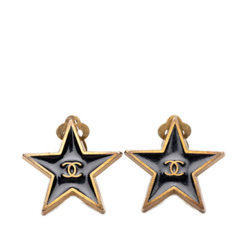 Chanel Cc Logo Star Clip-On Earrings