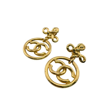 Chanel Cc Logo Clip-On Earrings Metal