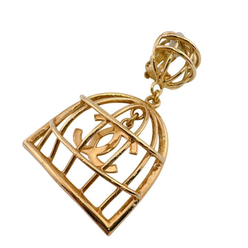 Chanel Cc Logo Clip-On Single Earring