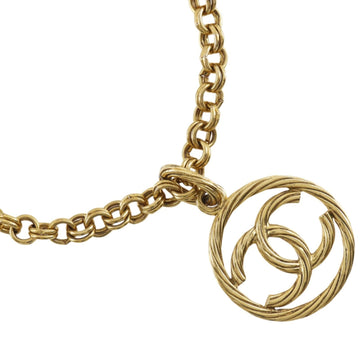 Chanel Cc Logo Pendant Necklace Metal