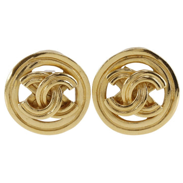 Chanel Cc Logo Clip-On Earrings Metal