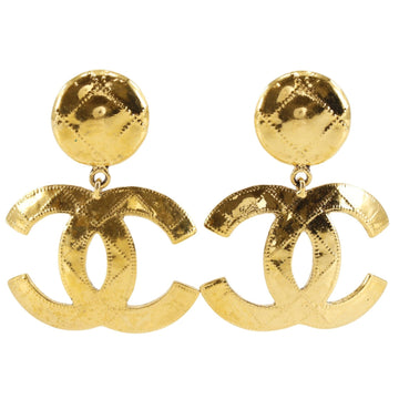 Chanel Cc Logo Clip-On Earrings Metal
