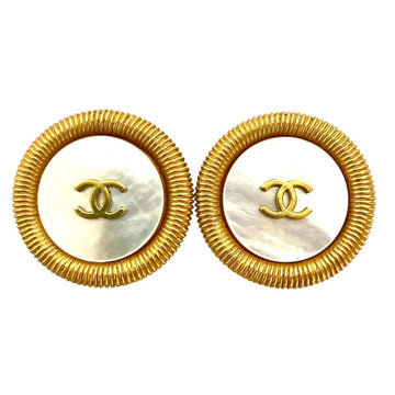 Chanel Cc Logo Circle Clip-On Earrings