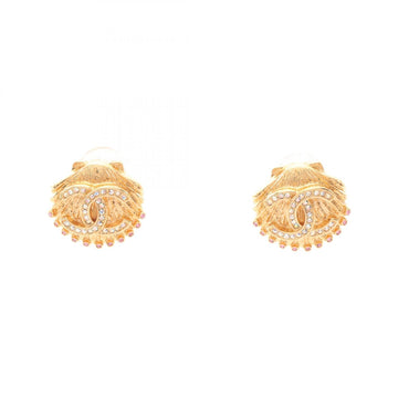 Chanel Cc Logo Clip-On Earrings Metal