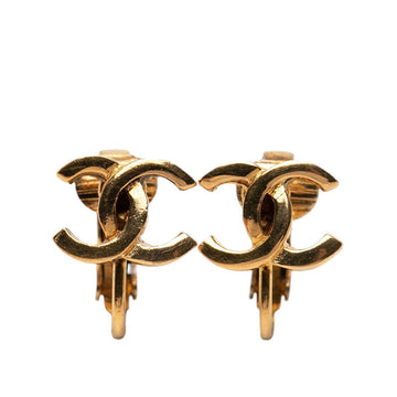 Chanel Cc Logo Clip-On Earrings Metal