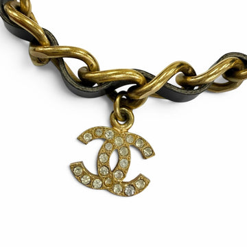 Chanel Cc Logo Chain Necklace Gold-Tone