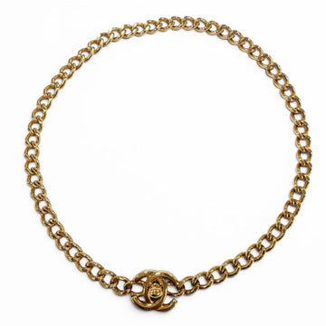 Chanel Cc Logo Turnlock Pendant Necklace