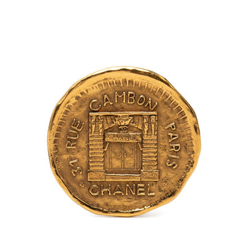 Chanel 31 Rue Cambon Round Brooch Metal