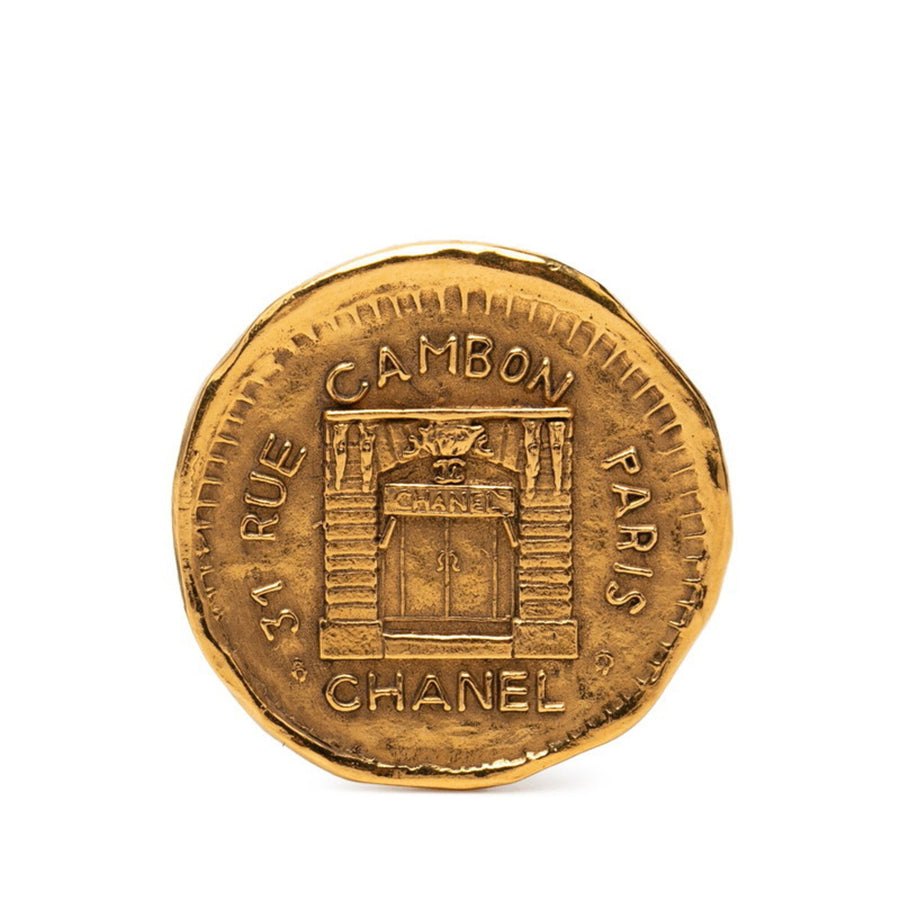 Chanel 31 Rue Cambon Round Brooch Metal