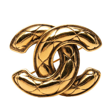 Chanel Cc Logo Brooch Metal