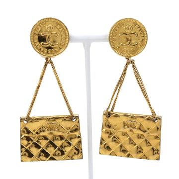 Chanel Cc Logo Clip-On Earrings Metal
