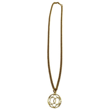 Chanel Cc Logo Chain Circle Pendant