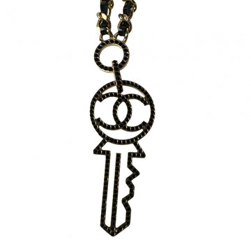 Chanel Cc Logo Key Pendant Necklace