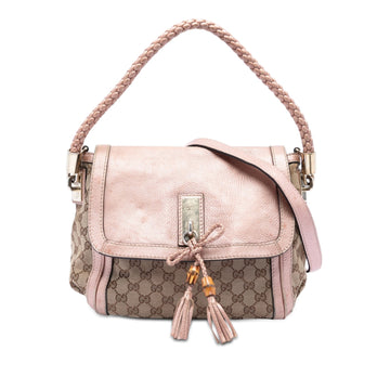 Gucci Gg Canvas Bella Flap Satchel Pre-