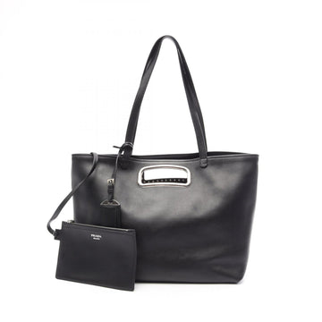 Prada Shoulder Tote Handbag With Pouch