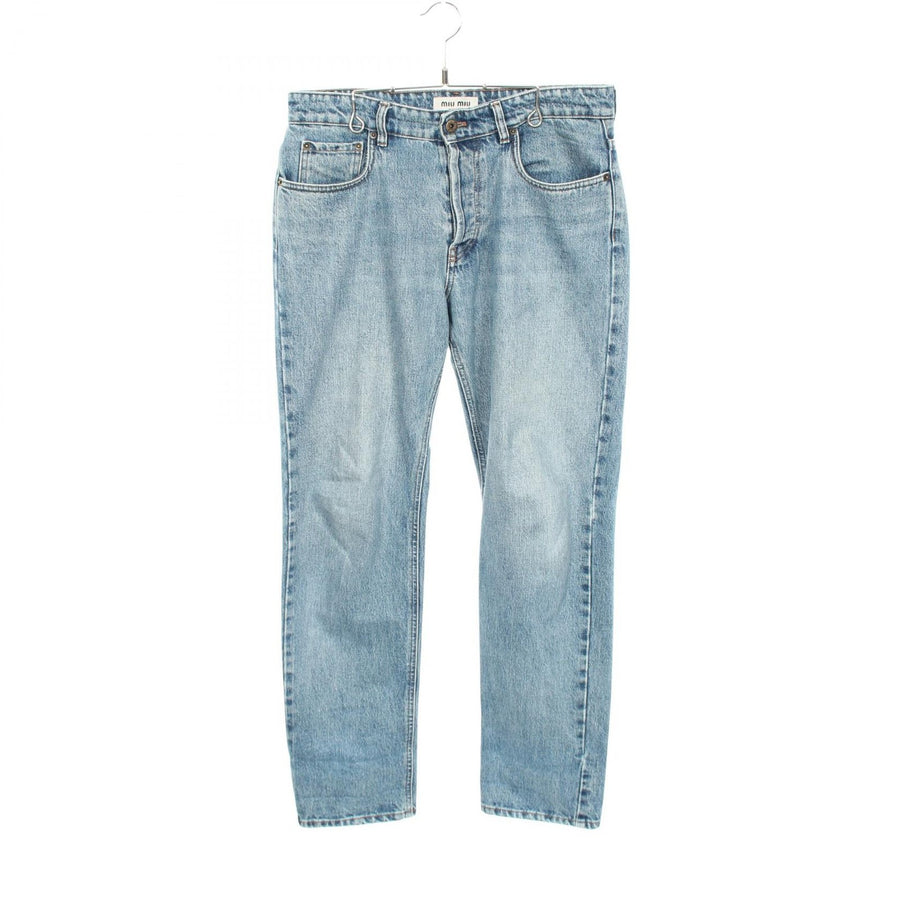 Miu Back Logo Denim Pants #27