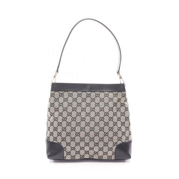 Gucci Gg Canvas Shoulder Bag Leather