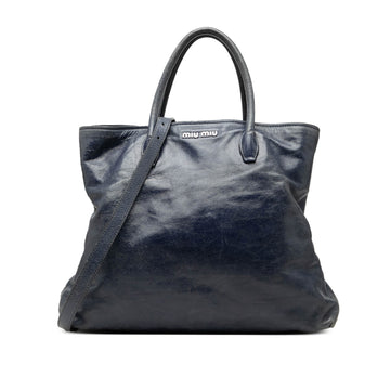 Miu Crinkled Calfskin