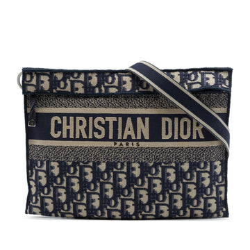 Dior Oblique Canvas Flat Crossbody Pre-