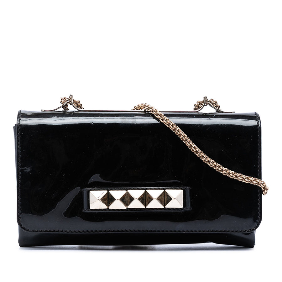 Valentino Patent Vava Voom Chain Clutch