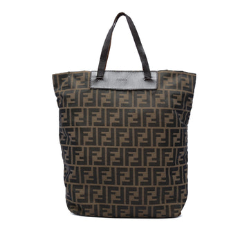 Fendi Zucca Canvas Tote Pre-Loved Brown